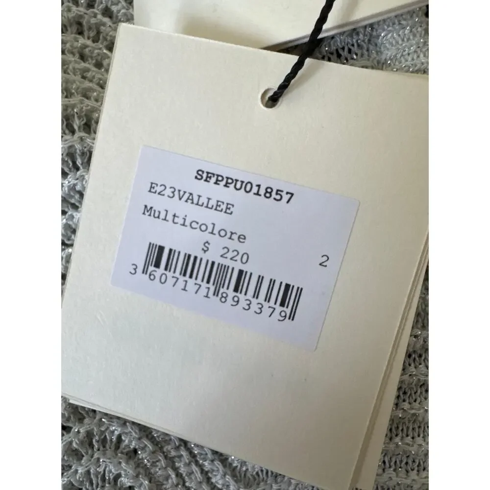 SANDRO Vallee Openwork Knit Tank Wave Pattern Mulit color Size 2 NWT - Picture 8 of 13